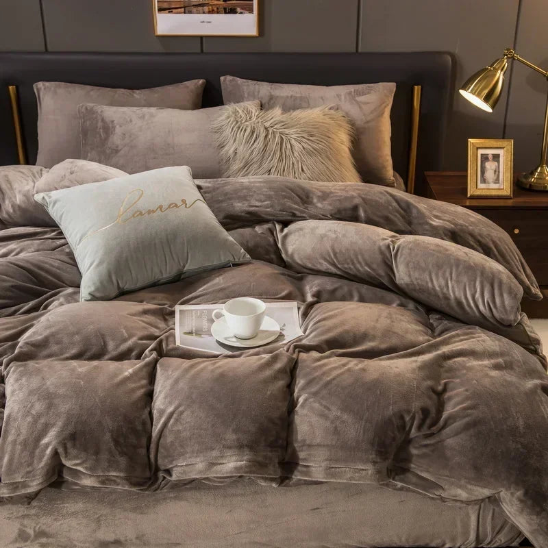 Roupa de Cama Roma Mil Fios 4 Pçs - Tecido Premium Importado
